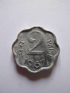 Индия 2 пайс 1967 B
