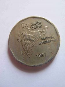 Индия 2 рупии 1997 B