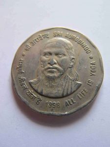 Индия 2 рупии 1998 Sri Aurobindo