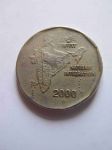 Монета Индия 2 рупии 2000 (H)