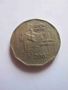 Индия 2 рупии 2002 B