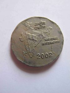 Индия 2 рупии 2002 C