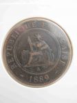 Монета Французский Индокитай 1 цен 1889