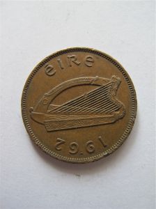 Ирландия 1 пенни 1962