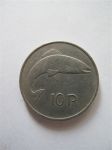 Монета Ирландия 10 пенсов 1975