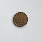 Монета Исландия 1 эйрир 1942