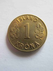 Исландия 1 крона 1966