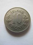 Монета Исландия 10 крон 1971