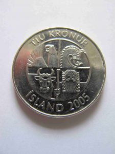Исландия 10 крон 2005