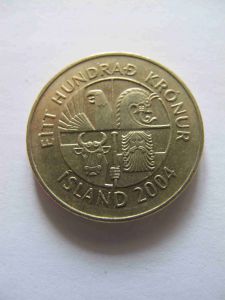 Исландия 100 крон 2004