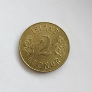 Исландия 2 кроны 1966