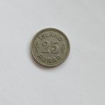 Монета Исландия 25 эйре 1940