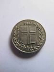 Монета Исландия 25 эйре 1967