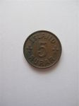 Монета Исландия 5 эйре 1940