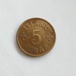 Монета Исландия 5 эйре 1942