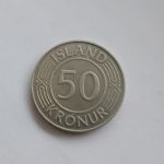 Монета Исландия 50 крон 1975