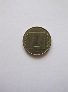 Монета Израиль 1 агора 1986