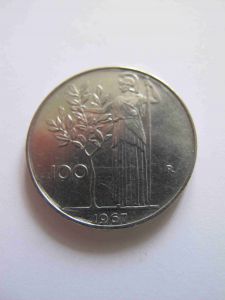Италия 100 лир 1967