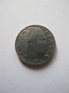 Монета Италия 20 чентезимо 1940