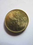 Монета Италия 20 лир 1993