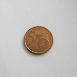 Монета Италия 5 евроцентов 2006