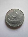 Монета Италия 5 лир 1952