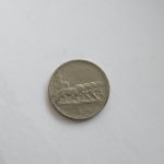 Монета Италия 50 чентезимо 1920