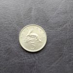 Монета Ямайка 5 центов 1989