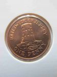 Монета Джерси 1 пенни 1994