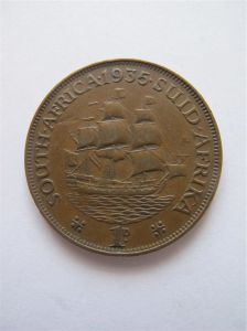 Южная Африка  1 пенни 1935