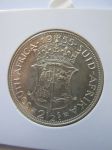 Монета Южная Африка 2 1/2 шиллинга 1955 серебро