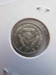 Монета Южная Африка  3 пенса 1943 серебро