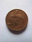 Монета Южная Африка 5 центов 1997 ЮАР