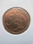 Монета Южная Африка 5 центов 2006 ЮАР