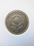 Монета Южная Африка 6 пенсов 1934 серебро