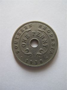 Южная Родезия 1 пенни 1938