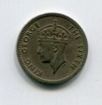 Монета Южная Родезия 3 пенса 1952