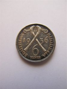 Южная Родезия 6 пенсов 1936 года