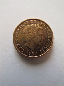 Монета Каймановы острова 1 цент 1999