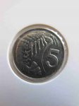 Монета Каймановы острова 5 центов 1999