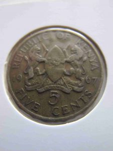 Кения 5 центов 1967