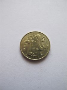 Кипр 2 цента 1983