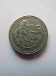 Монета Кипр 25 мил 1963
