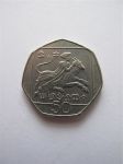 Монета Кипр 50 центов 1991