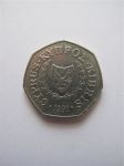 Монета Кипр 50 центов 1991