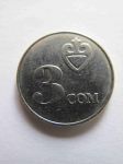 Монета Кыргызстан 3 сом 2008