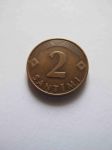 Монета Латвия 2 сантима 2000