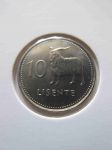 Монета Лесото 10 лисенте 1992
