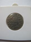 Монета Либерия 25 центов 1975