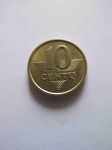 Монета Литва 10 центов 2009